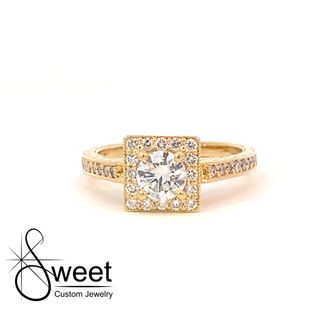Yellow gold Diamond ring