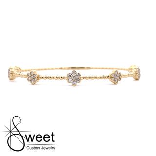 FLEXIBLE DIAMOND BANGLE BRACELET