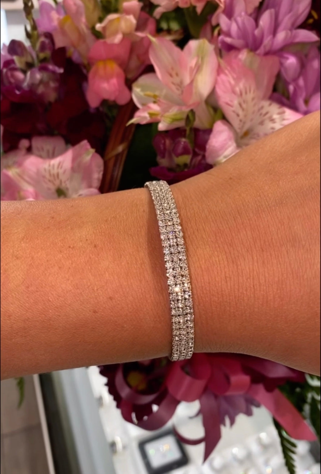 Crystal cuff bracelet