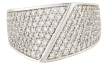 Load image into Gallery viewer, WHITE AND YELLOW GOLD PAVE DIAMOND RING