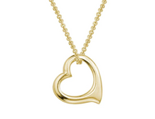 Load image into Gallery viewer, Yellow Gold Floating Heart Pendant