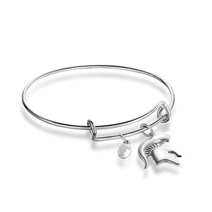 Sterling Silver Medium Spartan Head Bracelet