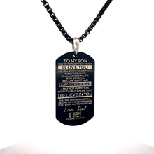 Load image into Gallery viewer, Black Dog Tag with Diamond