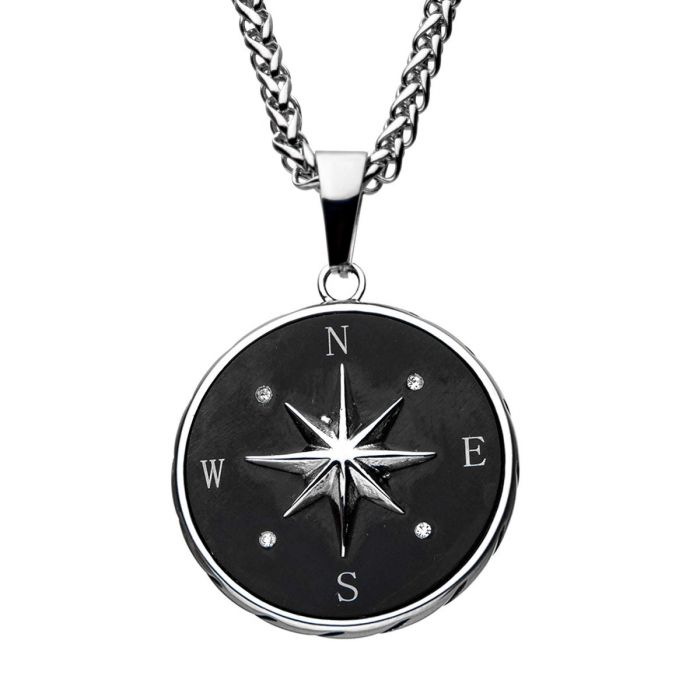 Black Compass Pendant