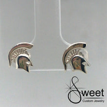 Load image into Gallery viewer, ONE PAIR OF sterling sliver MINI-MINI SPARTAN HEAD STUD EARRINGS