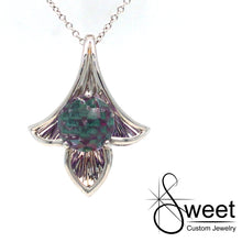 Load image into Gallery viewer, ONE 14KT WHITE GOLD  8MM AMETHYST  DAVINCHI PENDANT