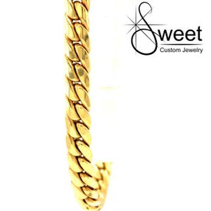 Yellow gold Curb Bracelet