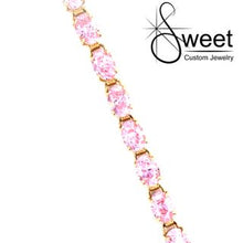 Load image into Gallery viewer, Yellow Gold Barbie Pink Bracelet