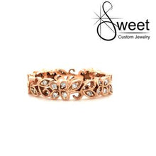 Load image into Gallery viewer, Rose Gold Filigree Butterfly Ring