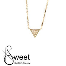 Load image into Gallery viewer, Yellow Gold Diamond Geometric Necklace