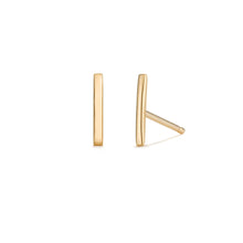 Load image into Gallery viewer, GOLD BAR STUD EARRINGS