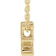 Load image into Gallery viewer, 14kt yellow gold mini initial pendant