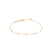 Load image into Gallery viewer, 14kt yellow gold tiny dots bracelet