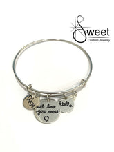 Load image into Gallery viewer, ENGRAVED DISC CHARM BRACELET