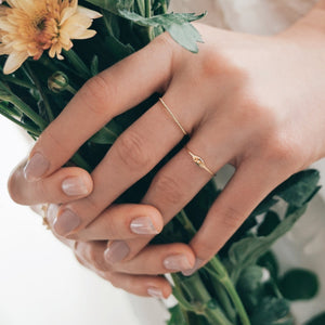 14kt Rose gold Twist Band