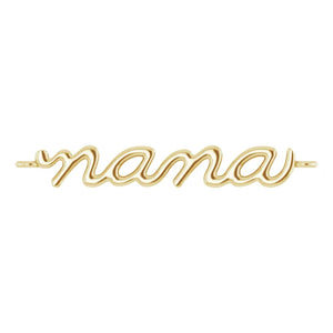 14K YELLOW GOLD  NANA FOREVER BRACELET CHARM