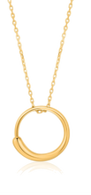 Load image into Gallery viewer, Gold Luxe Circle Necklace