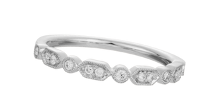 14kt WHITE GOLD DIAMOND BAND