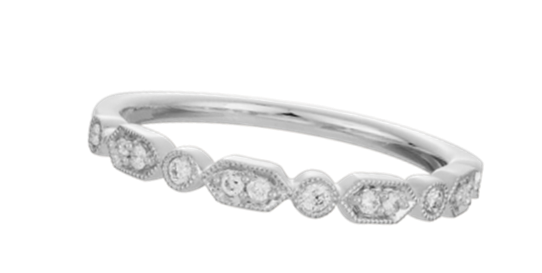 14kt WHITE GOLD DIAMOND BAND