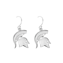 Load image into Gallery viewer, One set of Sterling silver medium size spartan head earrings