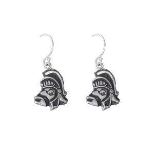 Michigan State Mini Gruff Dangle Earrings