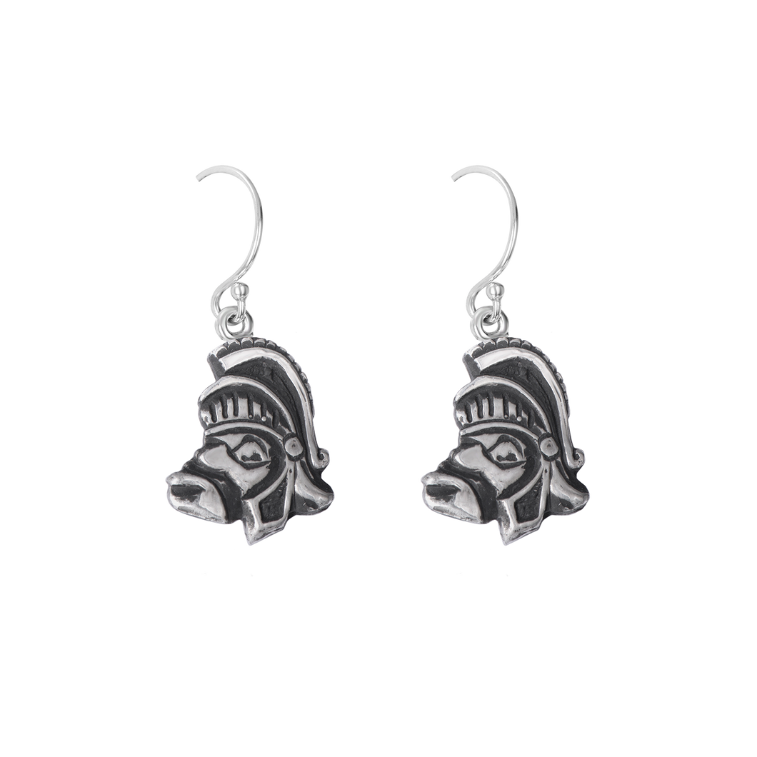 Michigan State Mini Gruff Dangle Earrings