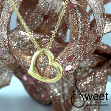 Load image into Gallery viewer, Yellow Gold Floating Heart Pendant