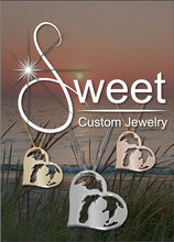 Load image into Gallery viewer, State of Michigan Sweet Heart Pendant