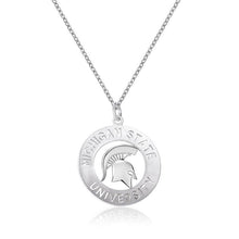 Load image into Gallery viewer, MSU Spartan Circle Pendant