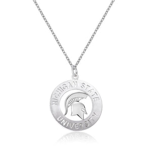 MSU Spartan Circle Pendant