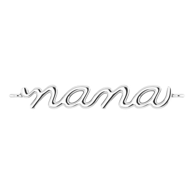 Sterling Silver  Nana forever bracelet charm