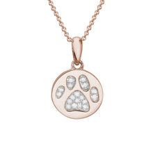 Load image into Gallery viewer, 14KT  GOLD PAW PRINT PENDANT